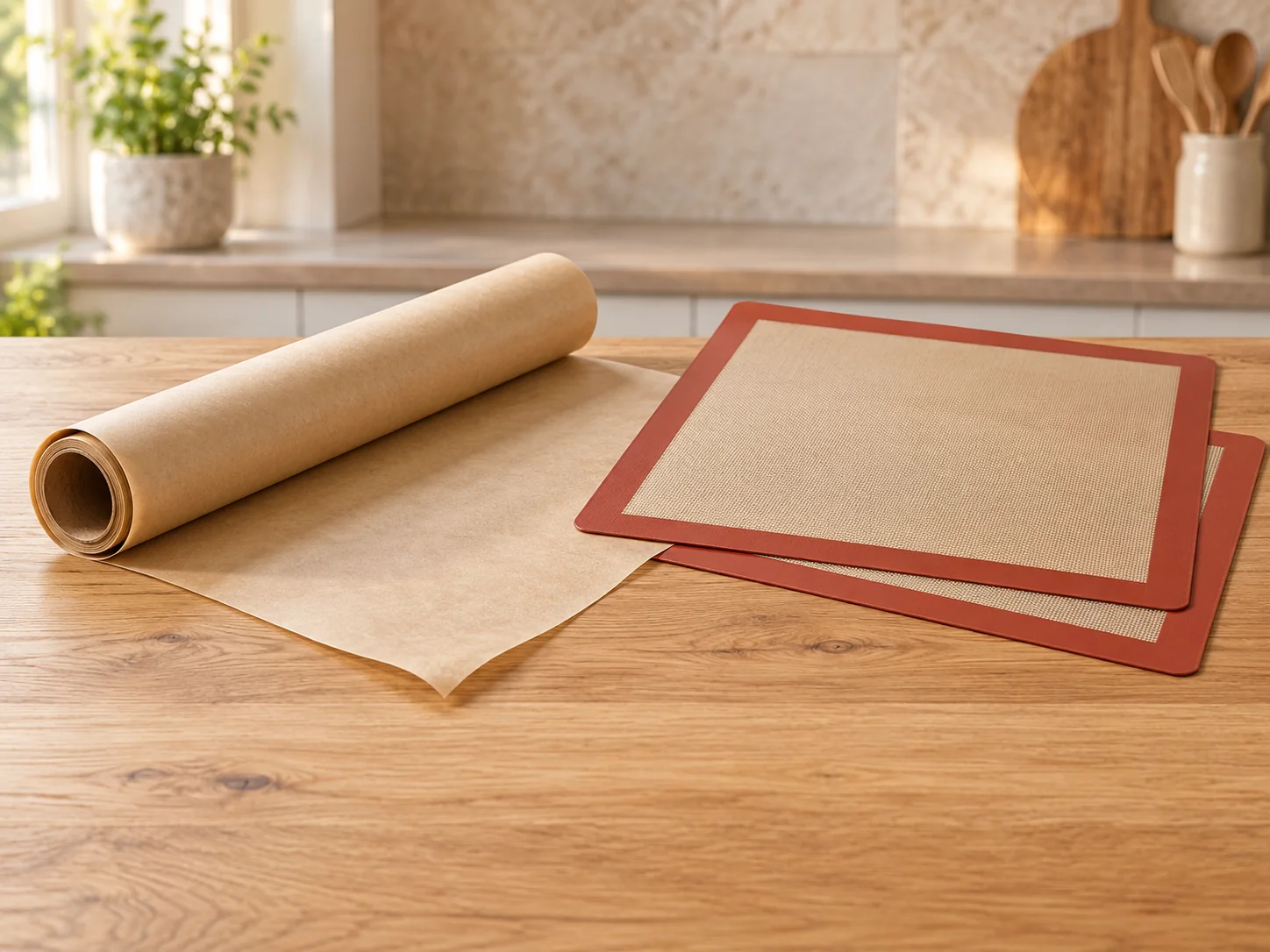 Feuilles et tapis de cuisson